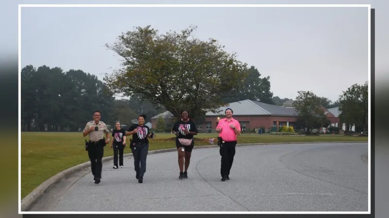 Pitt County deputies and residents unite for breast cancer awareness survivor walk