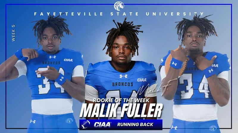 Fuller Named CIAA Rookie of the Week
