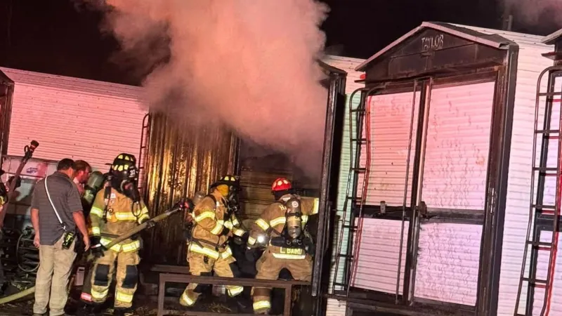 Multiple fire departments respond to bulk barn blaze in Lenoir County