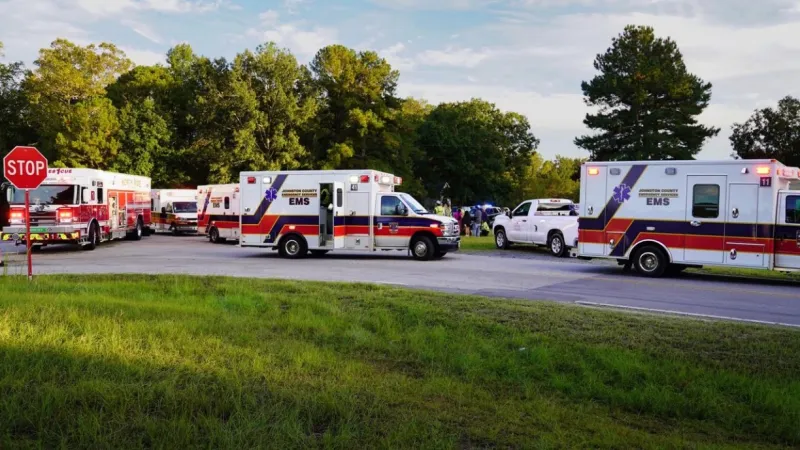 Multiple EMS Units Respond To Crash At Thanksgiving Fire Department Road