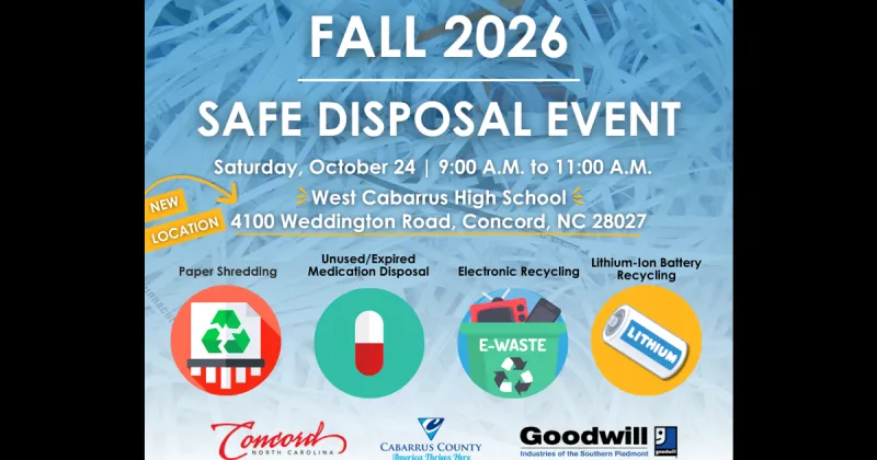 Clear out the clutter at Concord's Fall Safe Disposal Event