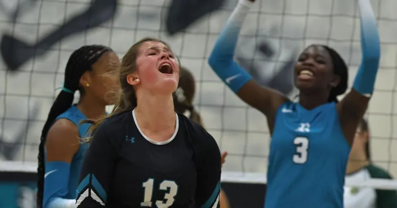 Reagan volleyball downs West Forsyth in five sets to clinch CPC regular season title