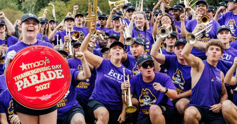 ECU Marching Pirates will perform in 101st Macy's Thanksgiving Day Parade in 2027