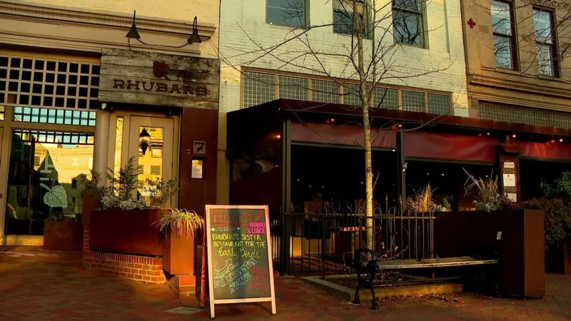 Asheville restaurant Rhubarb, cafe-bakery The Rhu close