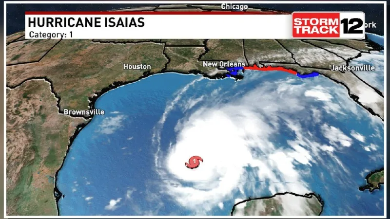 Hurricane Isaias forms in Gulf, forecast to strengthen before northern Gulf Coast landfall