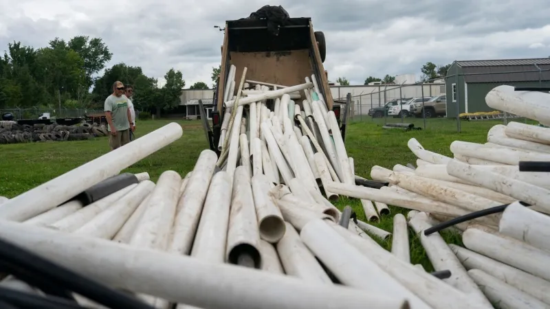 PVC pipes swept away by Helene flooding still dominate cleanup of North Carolina