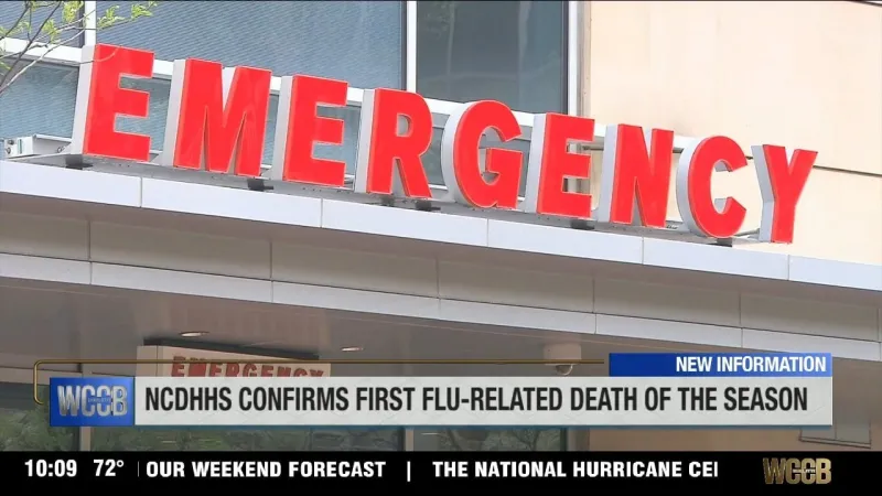 NC health officials confirm first flu-related death of the season