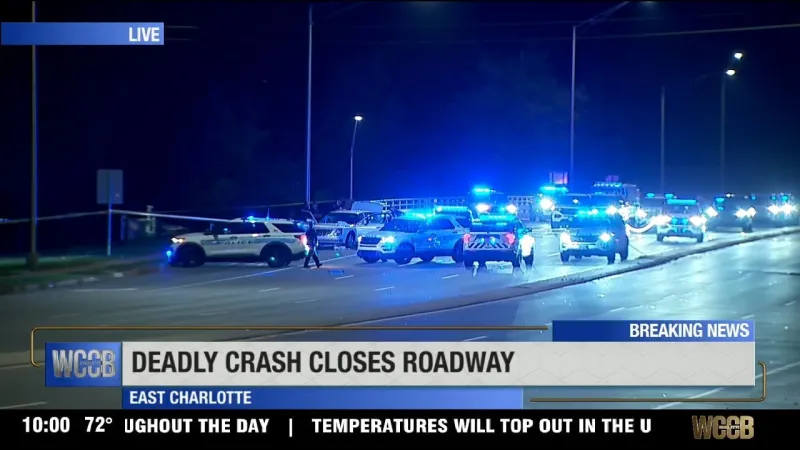 Deadly crash Thursday night closes east Charlotte roadway