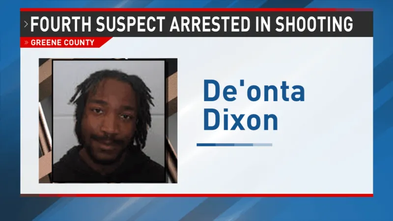 Fourth suspect charged in Greene County shooting that injured teen
