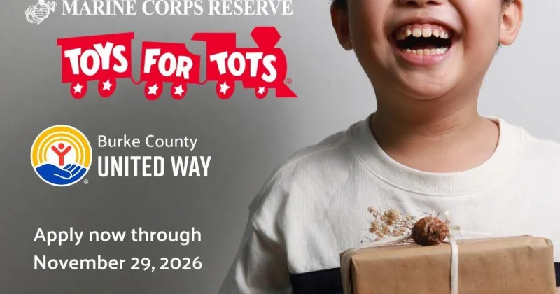Toys for Tots applications now open for Burke County families. Here's how to apply