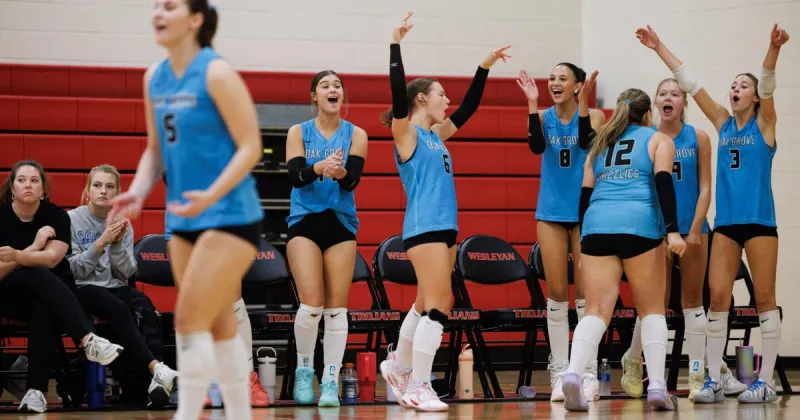 Oak Grove volleyball soars to fifth-straight regular season conference championship