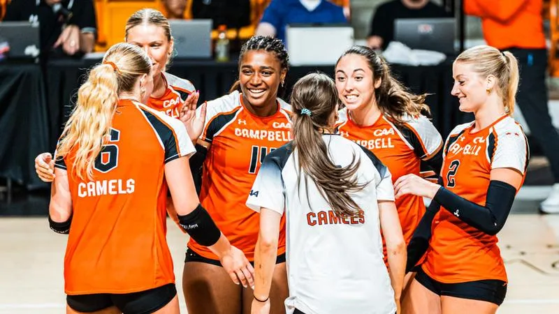 Camels best Towson in four sets