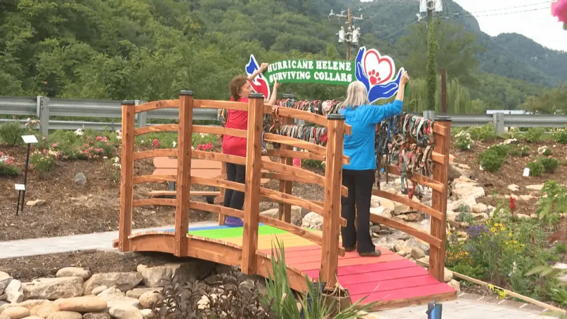 Lake Lure's Rainbow Bridge rebuilt after Helene