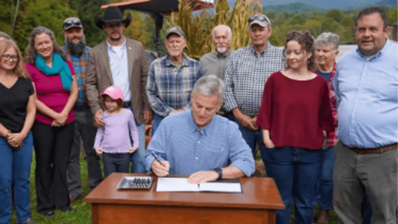 Gov. Stein signs House Bill 3 into law, suspending the North Carolina gas tax