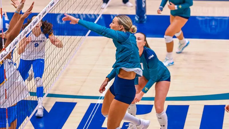 Volleyhawks Hand Pride First CAA Loss