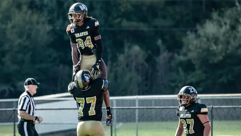 Football Flies Past Erskine