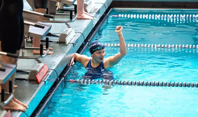 Queens Swimming Sweeps Meets Against Catawba and Emory