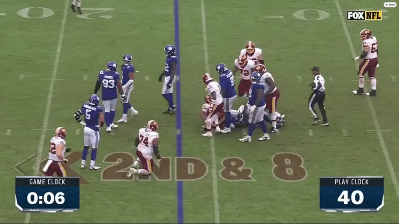 Poor clock management dooms Commanders, overtime ends in tie against Giants
