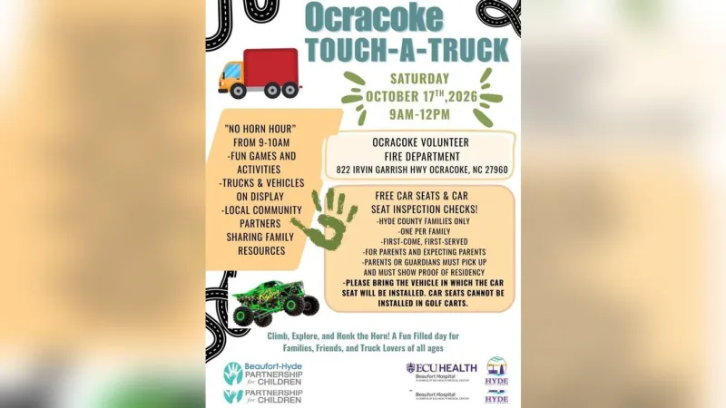 Ocracoke Touch-A-Truck event to bring road closure, family activities
