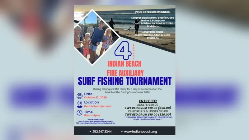 Indian Beach surf fishing tournament returns for fourth year Oct. 17