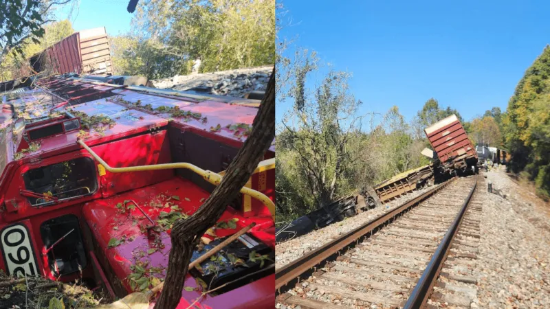 1 injured after train derailment in Morganton