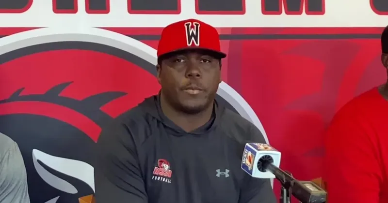 Ultimate pillow fight: Watch Tory Woodbury talk about playing winless Bluefield State