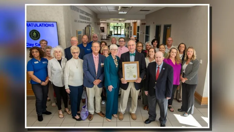 Clay Carter receives Order of the Long Leaf Pine for decades of service