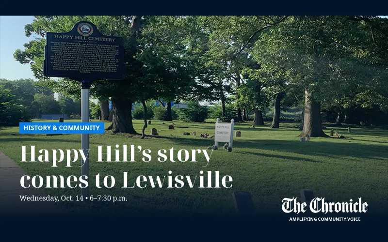 Happy Hill history program brings cemetery's story to Lewisville Wednesday