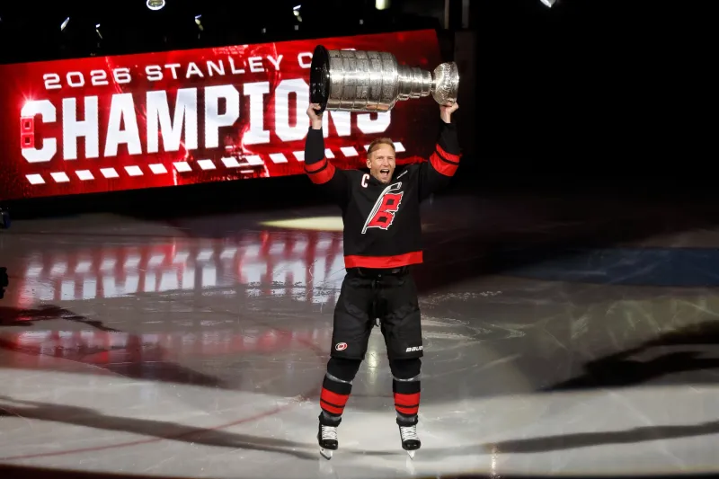 Hurricanes captain and reigning playoff MVP Jordan Staal is out 1-2 months with a torn calf muscle