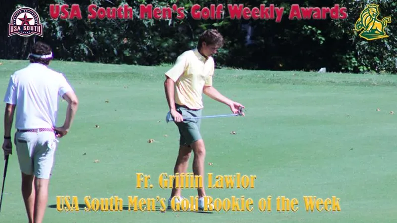Lawlor Earns USA South Men's Golf Rookie of the Week After Career-Best Showing