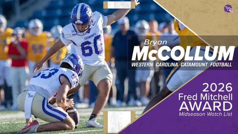 McCollum Earns Spot on Fred Mitchell Award Midseason Watch List