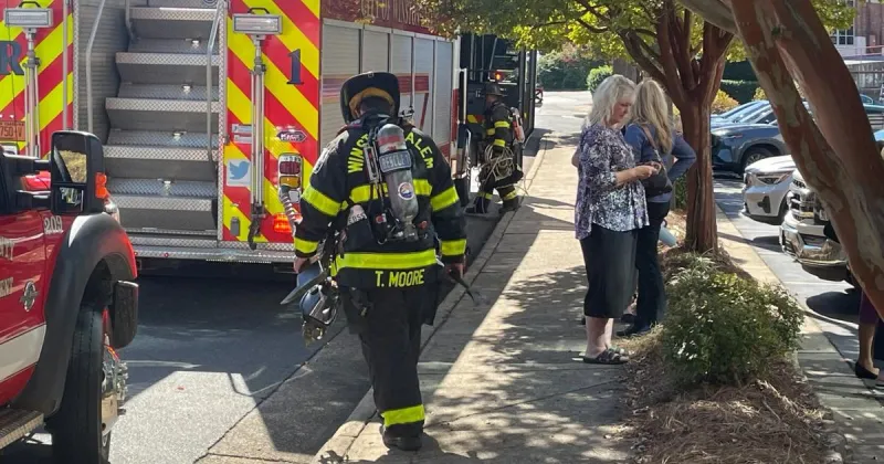 Vehicle fire forces authorities to evacuate Winston-Salem office building