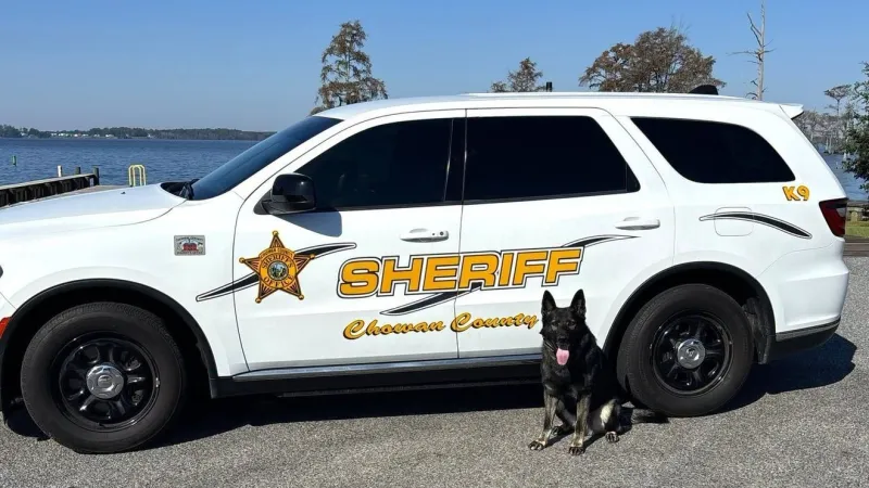 Donation equips Chowan County K9 Rambo's patrol vehicle with new safety system