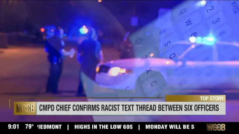 Three CMPD officers resign over racist text thread