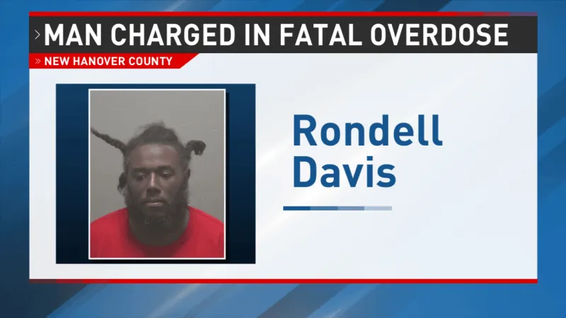 Man charged in fatal overdose investigation in New Hanover County