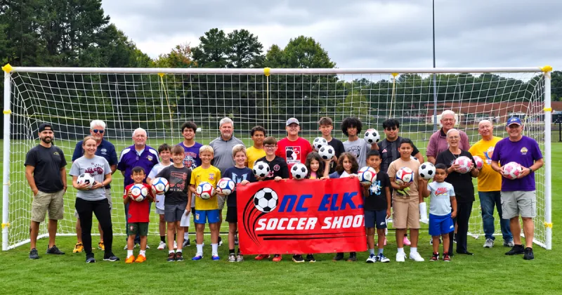 Young people put skills to the test at Hickory Elks' Soccer Shoot