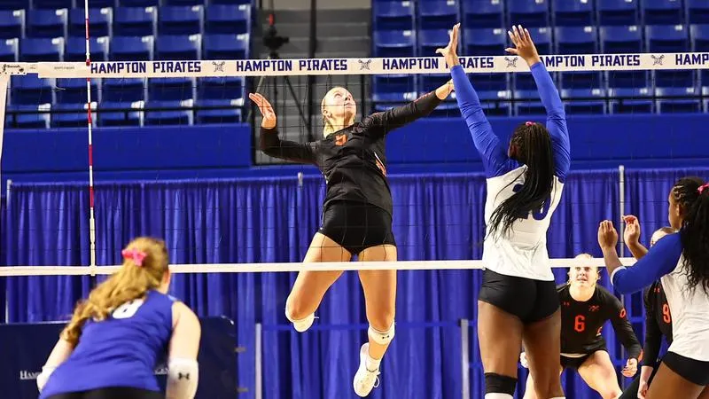 Camels earn straight-set win over Hampton