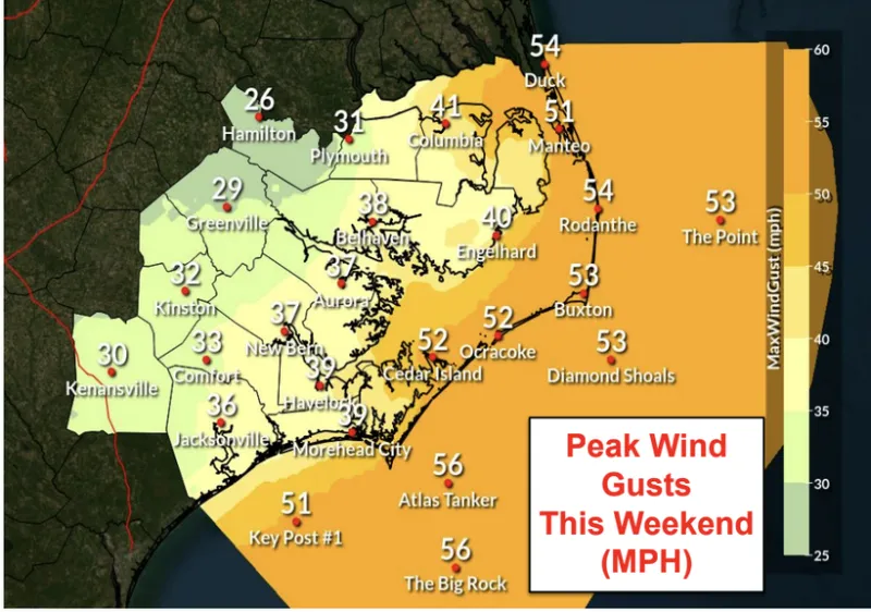 Nor'easter threatens Outer Banks with flooding, overwash, road closures
