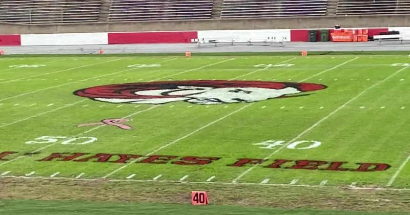 Watch how Bowman Gray Stadium's football field is ready to go