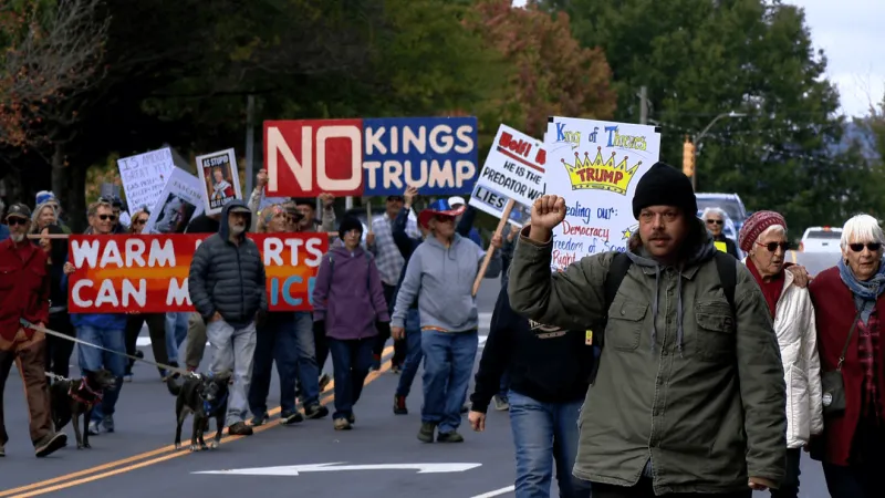 PHOTOS: Several 'No Kings' events held in western North Carolina