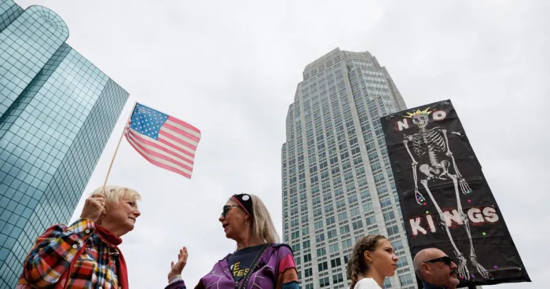 Winston-Salem protesters urge voter turnout at No Kings rally