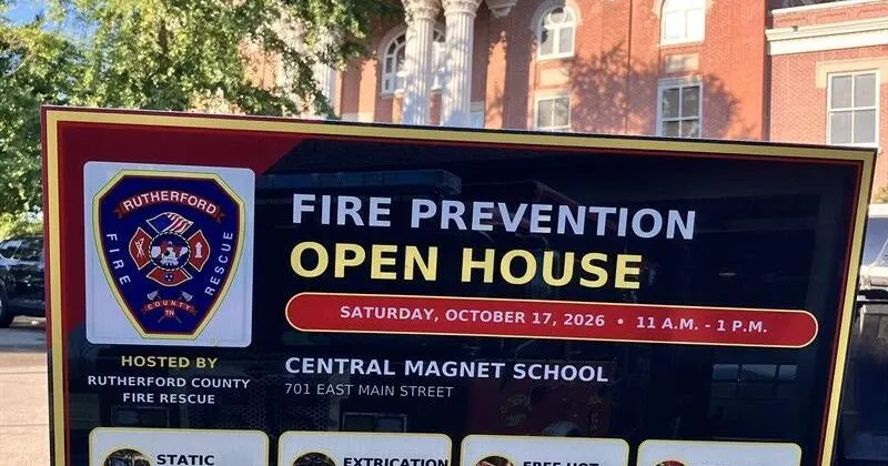 Rutherford County fire prevention open house set Oct. 17
