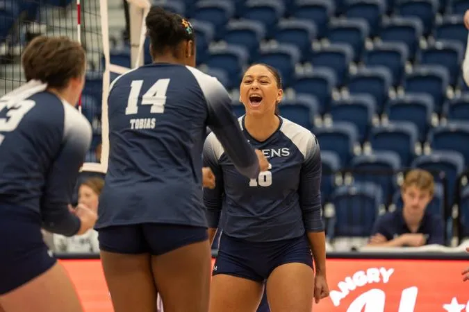 Queens Women's Volleyball Rallies for Four-Set Win Over Bellarmine