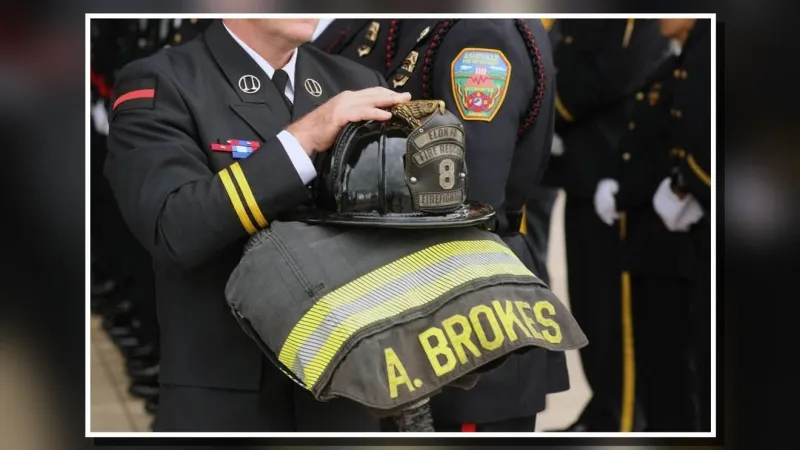 Tribute held in Durham for fallen firefighter Andrew Brokes, remembered for service