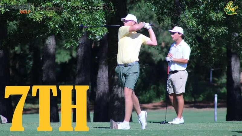After Second Top Five Team Finish, Men's Golf Rises to Seventh in Latest Bushnell/Golfweek Coaches' Poll