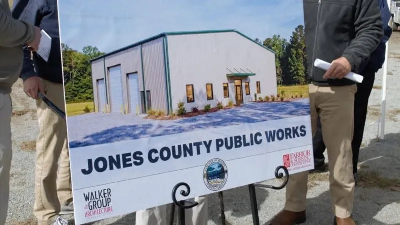 Jones County breaks ground on new public works facility in Trenton