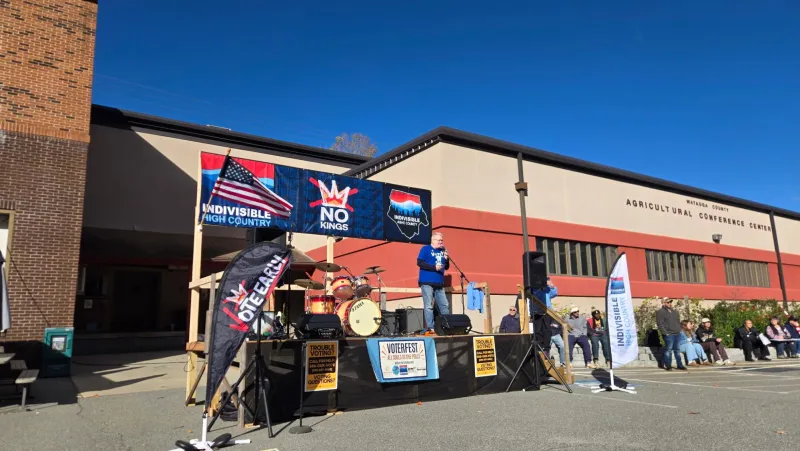 Fourth 'No Kings' rally urges Boone residents to vote early