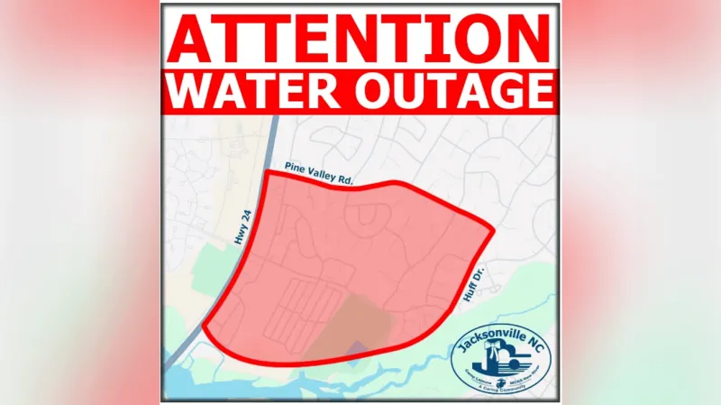 Water main leak could disrupt service in parts of Jacksonville