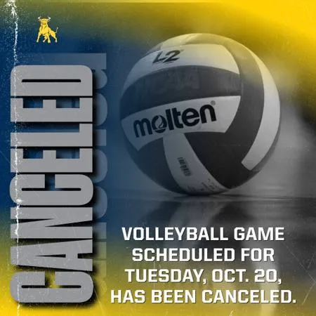 Volleyball Game Scheduled for Oct. 20 Canceled