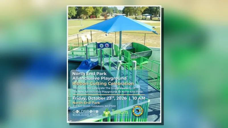 $250,000 Trillium grant funds Goldsboro's new all-inclusive North End Park playground
